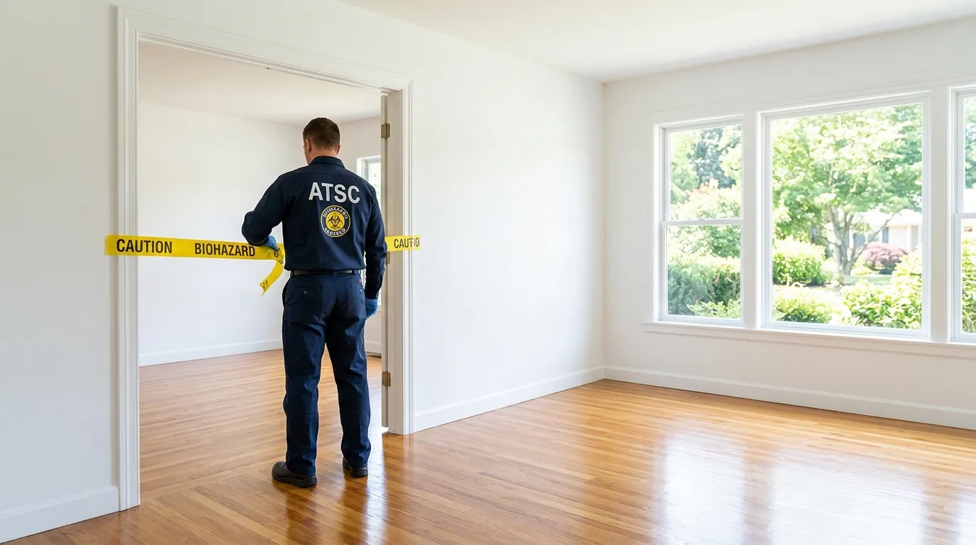 Certified biohazard cleanup crew performing Crime Scene Cleanup in Fontana